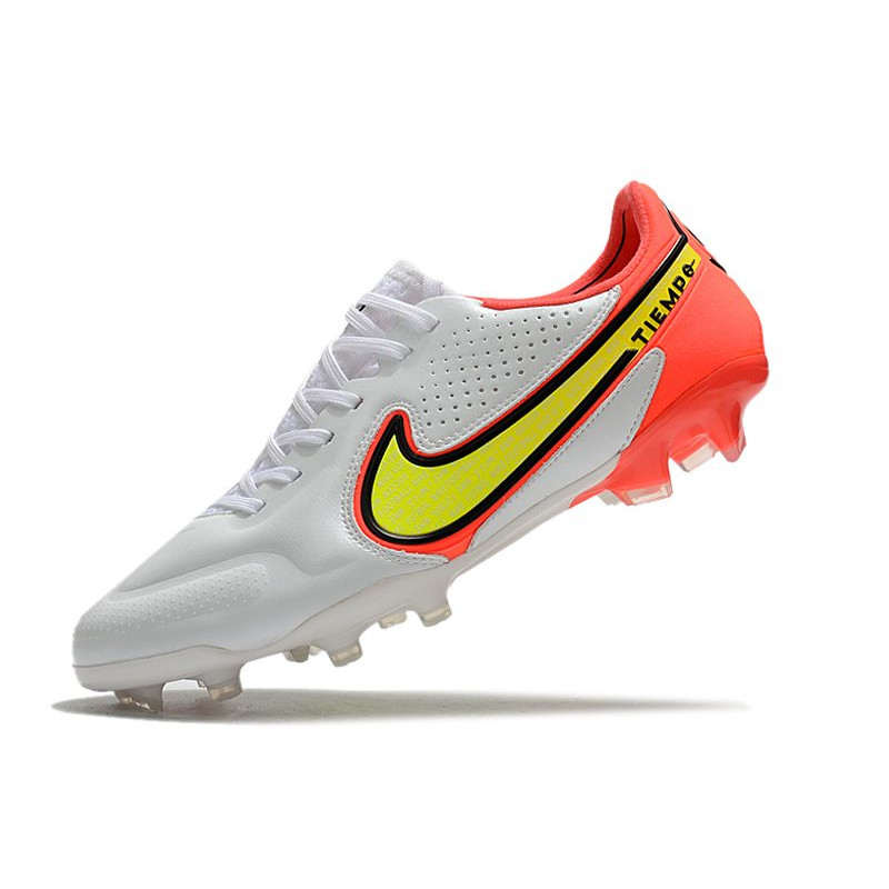 Nike Tiempo Legend 9 Elite FG Fotbollsskor Motivation – Vit Neon Röd för Herr 8 Billiga Fotbollsskor Nike Tiempo Legend 9 Elite FG Fotbollsskor Motivation – Vit Neon Röd 8