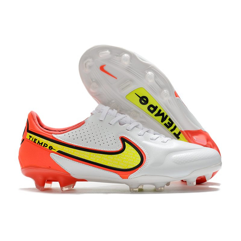 Nike Tiempo Legend 9 Elite FG Fotbollsskor Motivation – Vit Neon Röd för Herr 3 Billiga Fotbollsskor Nike Tiempo Legend 9 Elite FG Fotbollsskor Motivation – Vit Neon Röd 3