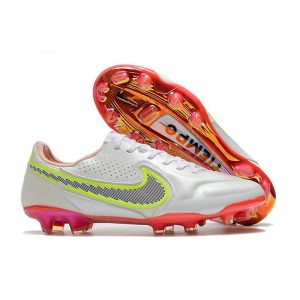Nike Tiempo Legend 9 Elite FG Fotbollsskor Rawdacious – Vit Röd Rosa för Herr Billiga Fotbollsskor Nike Tiempo Legend 9 Elite FG Fotbollsskor Rawdacious – Vit Röd Rosa