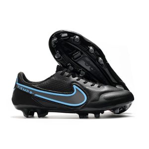 Nike Tiempo Legend 9 Elite FG Fotbollsskor Renew – Svart Grå för Herr Billiga Fotbollsskor Nike Tiempo Legend 9 Elite FG Fotbollsskor Renew – Svart Grå