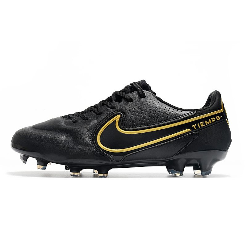 Nike Tiempo Legend 9 Elite FG Fotbollsskor Svart Guld för Herr 4 Billiga Fotbollsskor Nike Tiempo Legend 9 Elite FG Fotbollsskor Svart Guld 4
