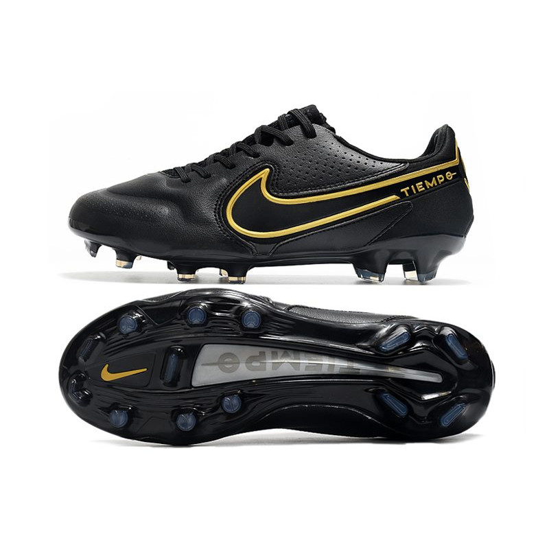 Nike Tiempo Legend 9 Elite FG Fotbollsskor Svart Guld för Herr 5 Billiga Fotbollsskor Nike Tiempo Legend 9 Elite FG Fotbollsskor Svart Guld 5