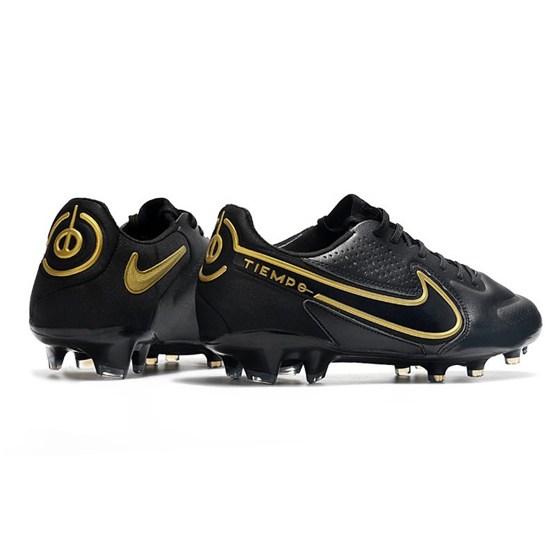 Nike Tiempo Legend 9 Elite FG Fotbollsskor Svart Guld för Herr 6 Billiga Fotbollsskor Nike Tiempo Legend 9 Elite FG Fotbollsskor Svart Guld 6