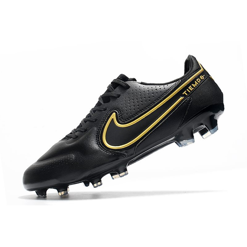 Nike Tiempo Legend 9 Elite FG Fotbollsskor Svart Guld för Herr 8 Billiga Fotbollsskor Nike Tiempo Legend 9 Elite FG Fotbollsskor Svart Guld 8