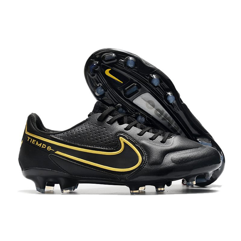Nike Tiempo Legend 9 Elite FG Fotbollsskor Svart Guld för Herr 3 Billiga Fotbollsskor Nike Tiempo Legend 9 Elite FG Fotbollsskor Svart Guld 3