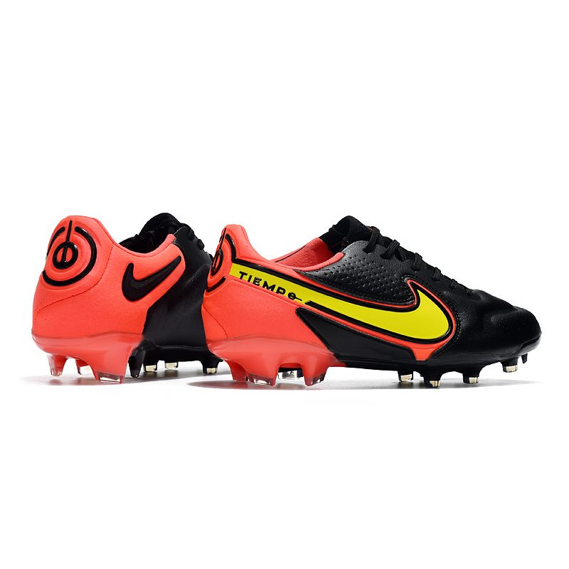 Nike Tiempo Legend 9 Elite FG Fotbollsskor Svart Röd Gul för Herr 6 Billiga Fotbollsskor Nike Tiempo Legend 9 Elite FG Fotbollsskor Svart Röd Gul 6