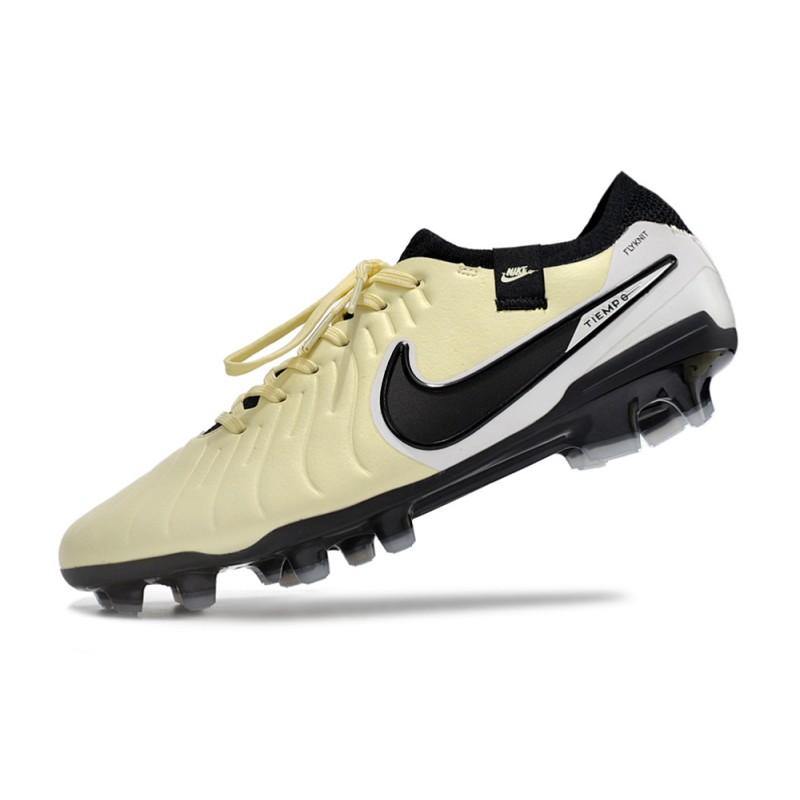 Nike Tiempo Legend X Elite FG Beige Svart för Herr 8 Billiga Fotbollsskor Nike Tiempo Legend X Elite FG Beige Svart 8