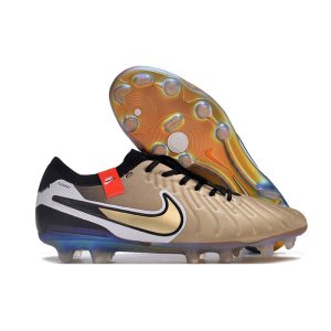 Nike Tiempo Legend X Elite FG Future Heritage Guld Svart för Herr Billiga Fotbollsskor Nike Tiempo Legend X Elite FG Future Heritage Guld Svart