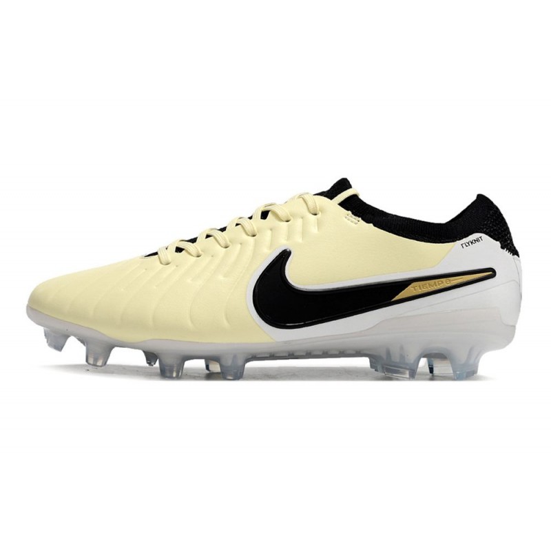Nike Tiempo Legend X Elite FG Mad Ready – Lemonade Svart för Herr 4 Billiga Fotbollsskor Nike Tiempo Legend X Elite FG Mad Ready – Lemonade Svart 4