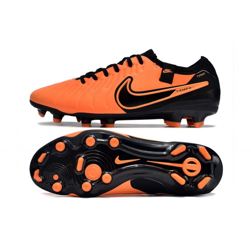 Nike Tiempo Legend X Elite FG Orange Svart för Herr 5 Billiga Fotbollsskor Nike Tiempo Legend X Elite FG Orange Svart 5