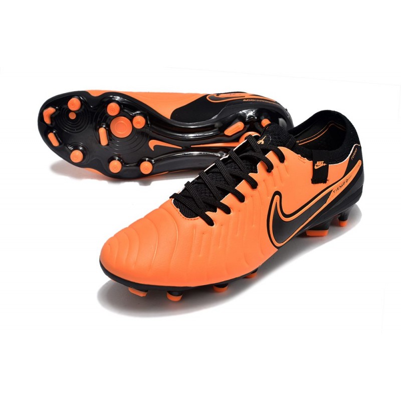 Nike Tiempo Legend X Elite FG Orange Svart för Herr 7 Billiga Fotbollsskor Nike Tiempo Legend X Elite FG Orange Svart 7