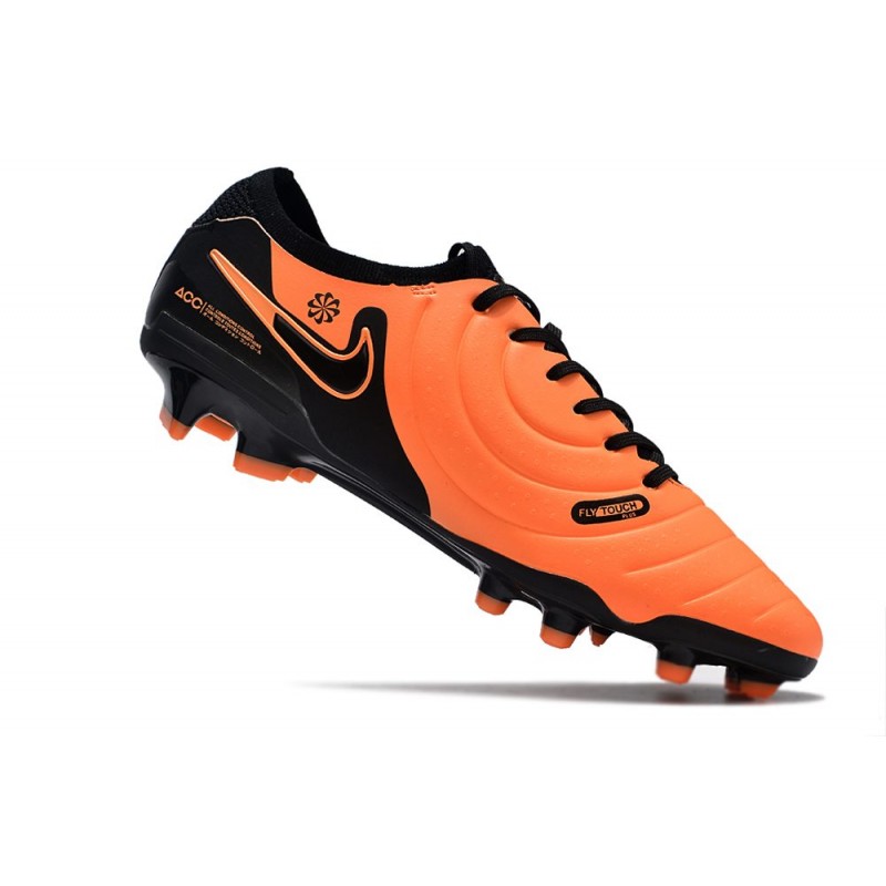 Nike Tiempo Legend X Elite FG Orange Svart för Herr 9 Billiga Fotbollsskor Nike Tiempo Legend X Elite FG Orange Svart 9