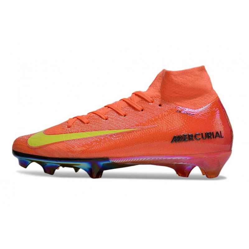 Nike Zoom Mercurial Superfly 10 Elite FG Orange Gul för Herr 4 Billiga Fotbollsskor Nike Zoom Mercurial Superfly 10 Elite FG Orange Gul 4