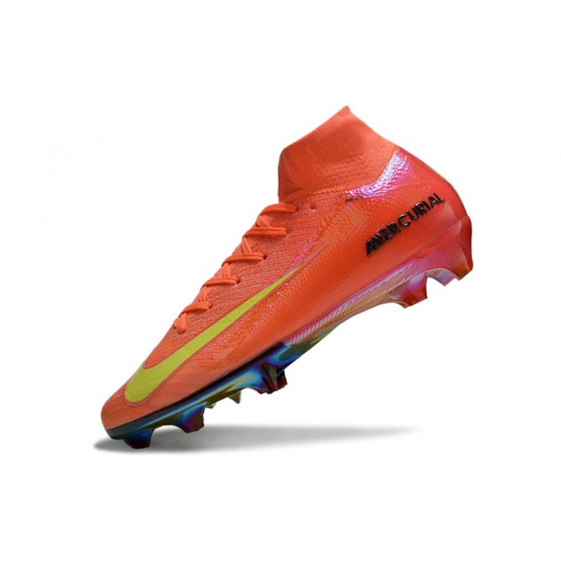Nike Zoom Mercurial Superfly 10 Elite FG Orange Gul för Herr 8 Billiga Fotbollsskor Nike Zoom Mercurial Superfly 10 Elite FG Orange Gul 8