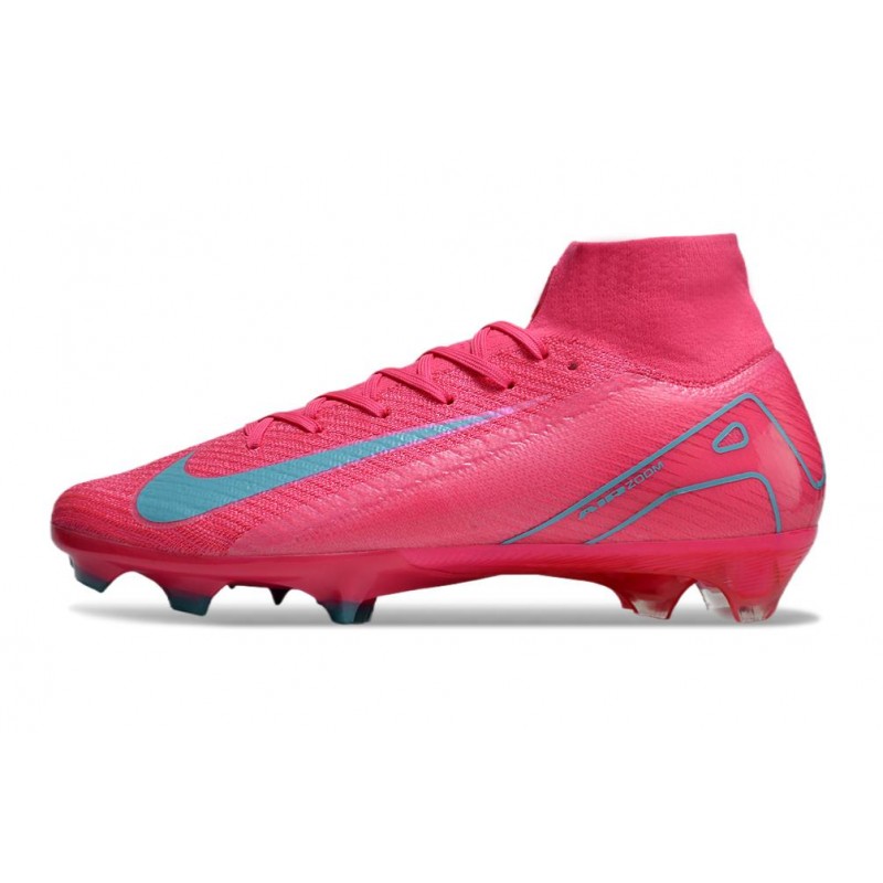 Nike Zoom Mercurial Superfly 10 Elite FG Röd Grå för Herr 4 Billiga Fotbollsskor Nike Zoom Mercurial Superfly 10 Elite FG Röd Grå 4