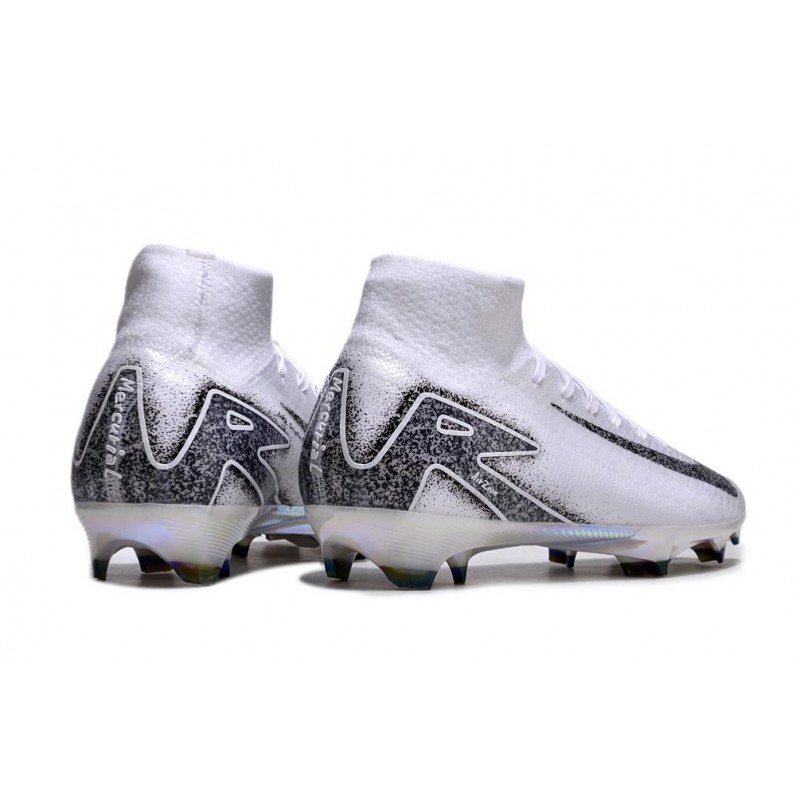 Nike Zoom Mercurial Superfly 10 Elite FG Vit Svart för Herr 6 Billiga Fotbollsskor Nike Zoom Mercurial Superfly 10 Elite FG Vit Svart 6