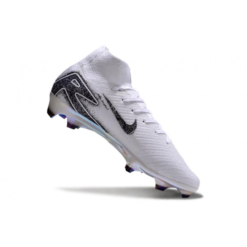 Nike Zoom Mercurial Superfly 10 Elite FG Vit Svart för Herr 9 Billiga Fotbollsskor Nike Zoom Mercurial Superfly 10 Elite FG Vit Svart 9