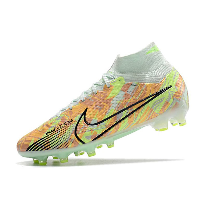Nike Zoom Mercurial Superfly 9 Elite AG Bonded – Grön Blå Orange för Herr 8 Billiga Fotbollsskor Nike Zoom Mercurial Superfly 9 Elite AG Bonded – Grön Blå Orange 8