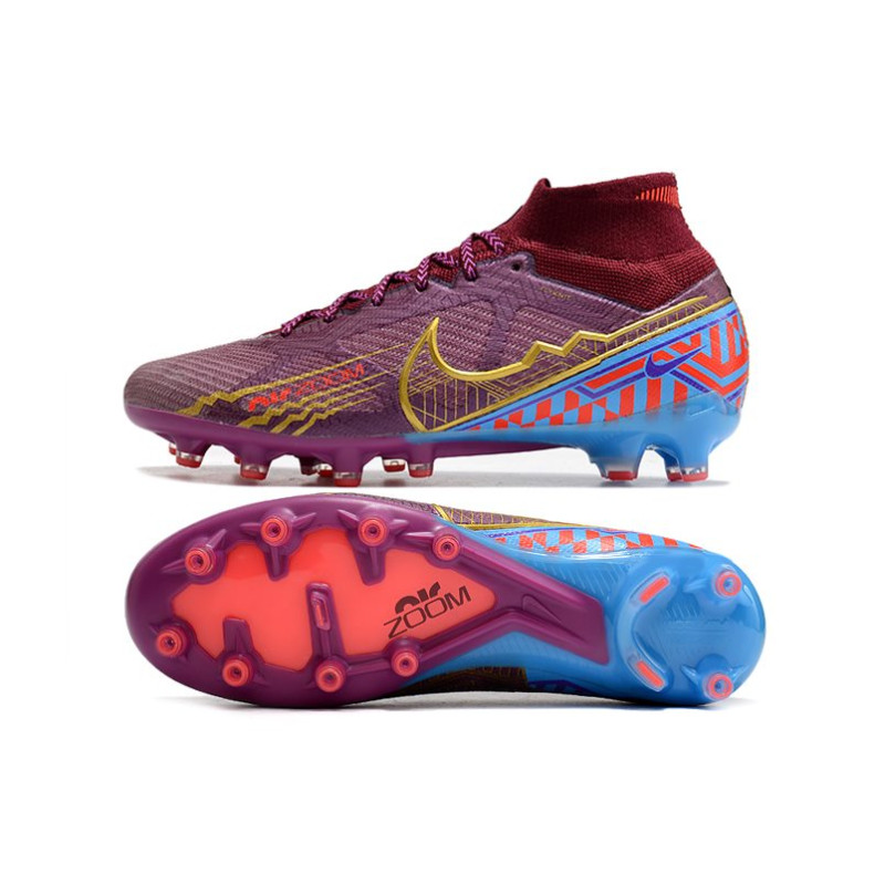 Nike Zoom Mercurial Superfly 9 Elite AG Mbappé Personal Edition – Röd Guld för Herr 5 Billiga Fotbollsskor Nike Zoom Mercurial Superfly 9 Elite AG Mbappé Personal Edition – Röd Guld 5