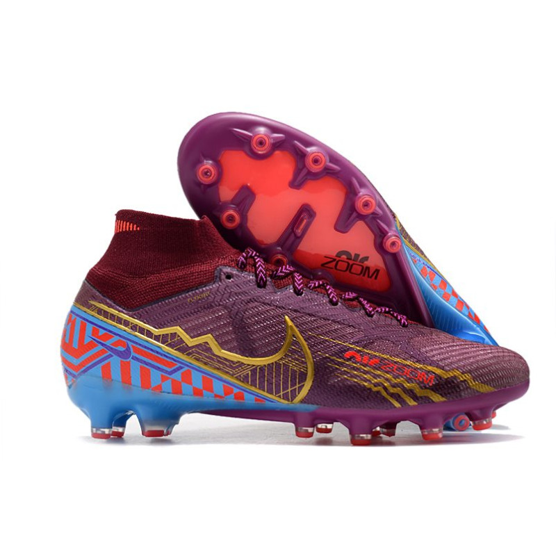 Nike Zoom Mercurial Superfly 9 Elite AG Mbappé Personal Edition – Röd Guld för Herr 3 Billiga Fotbollsskor Nike Zoom Mercurial Superfly 9 Elite AG Mbappé Personal Edition – Röd Guld 3