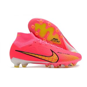 Nike Zoom Mercurial Superfly 9 Elite AG Röd Gul för Herr Billiga Fotbollsskor Nike Zoom Mercurial Superfly 9 Elite AG Röd Gul
