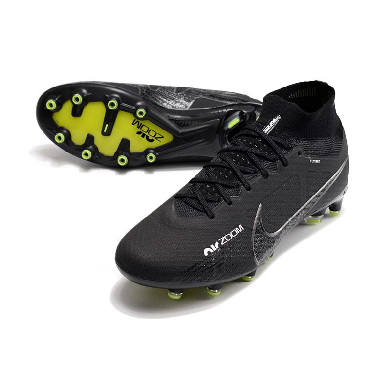 Nike Zoom Mercurial Superfly 9 Elite AG Shadow – Svart Grå Vit Neon för Herr 7 Billiga Fotbollsskor Nike Zoom Mercurial Superfly 9 Elite AG Shadow – Svart Grå Vit Neon 7