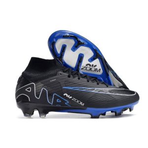 Nike Zoom Mercurial Superfly 9 Elite AG Svart Blå för Herr Billiga Fotbollsskor Nike Zoom Mercurial Superfly 9 Elite AG Svart Blå