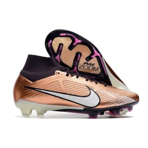 Nike Zoom Mercurial Superfly Elite IX Elite DF FG Mbappé Personal Edition – Brun för Herr Billiga Fotbollsskor Nike Zoom Mercurial Superfly Elite IX Elite DF FG Mbappé Personal Edition – Brun