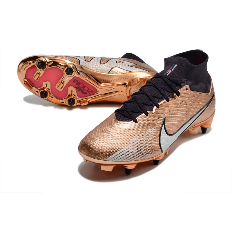 Nike Zoom Mercurial Superfly IX Elite SG Mbappé Personal Edition – Brun för Herr 7 Billiga Fotbollsskor Nike Zoom Mercurial Superfly IX Elite SG Mbappé Personal Edition – Brun 7