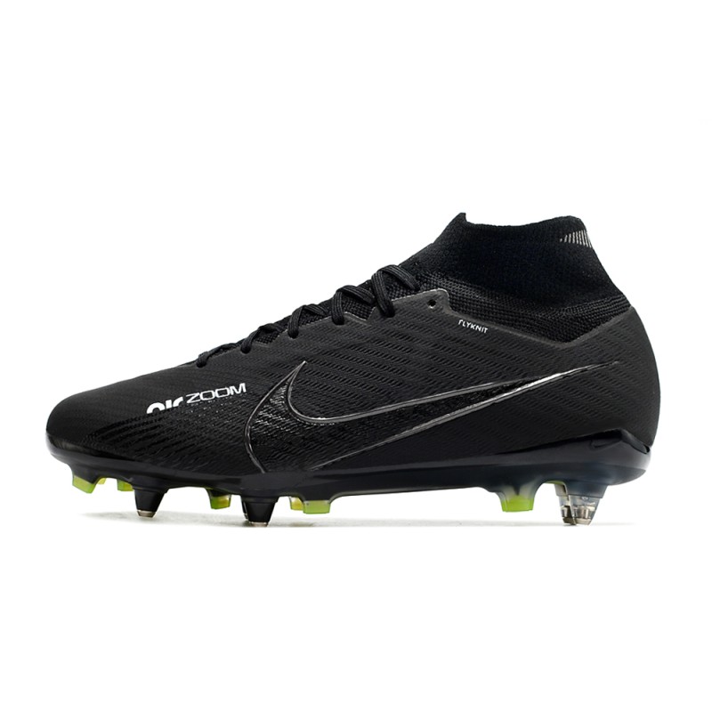 Nike Zoom Mercurial Superfly IX Elite SG Shadow – Svart Grå Vit Neon för Herr 4 Billiga Fotbollsskor Nike Zoom Mercurial Superfly IX Elite SG Shadow – Svart Grå Vit Neon 4