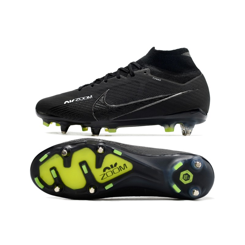 Nike Zoom Mercurial Superfly IX Elite SG Shadow – Svart Grå Vit Neon för Herr 5 Billiga Fotbollsskor Nike Zoom Mercurial Superfly IX Elite SG Shadow – Svart Grå Vit Neon 5