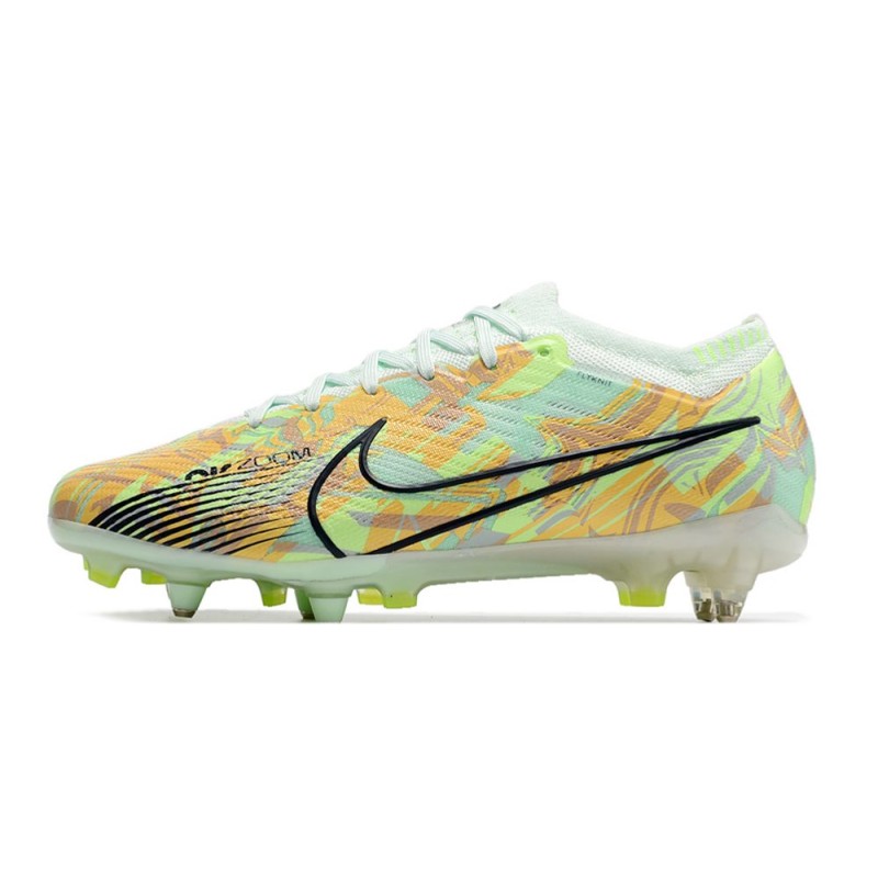 Nike Zoom Mercurial Vapor 15 Elite SG Bonded – Grön Blå Orange för Herr 4 Billiga Fotbollsskor Nike Zoom Mercurial Vapor 15 Elite SG Bonded – Grön Blå Orange 4