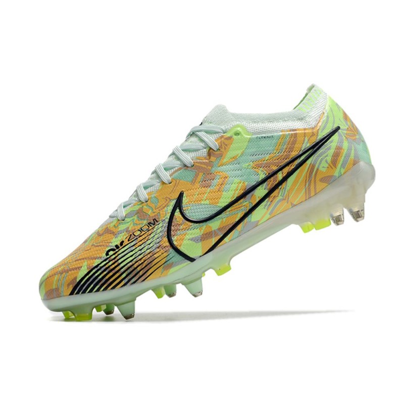 Nike Zoom Mercurial Vapor 15 Elite SG Bonded – Grön Blå Orange för Herr 8 Billiga Fotbollsskor Nike Zoom Mercurial Vapor 15 Elite SG Bonded – Grön Blå Orange 8