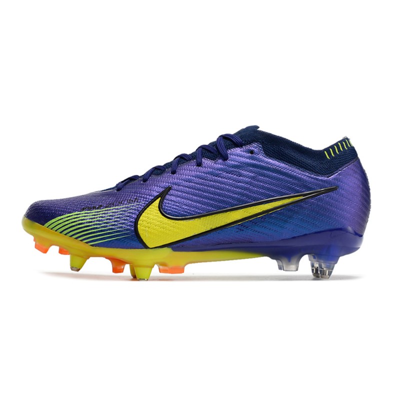Nike Zoom Mercurial Vapor 15 Elite SG Lila Gul för Herr 4 Billiga Fotbollsskor Nike Zoom Mercurial Vapor 15 Elite SG Lila Gul 4