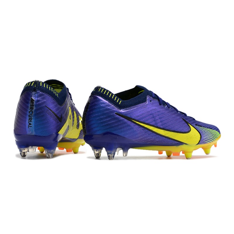 Nike Zoom Mercurial Vapor 15 Elite SG Lila Gul för Herr 6 Billiga Fotbollsskor Nike Zoom Mercurial Vapor 15 Elite SG Lila Gul 6