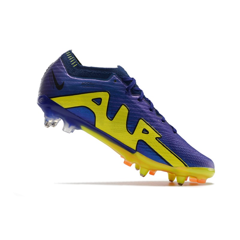 Nike Zoom Mercurial Vapor 15 Elite SG Lila Gul för Herr 9 Billiga Fotbollsskor Nike Zoom Mercurial Vapor 15 Elite SG Lila Gul 9