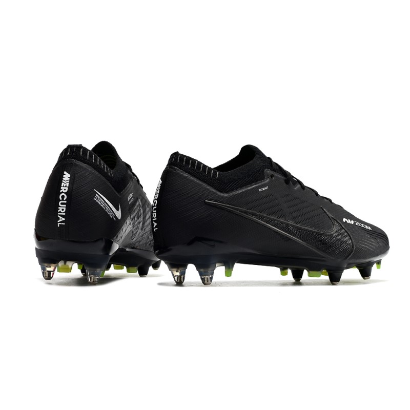 Nike Zoom Mercurial Vapor 15 Elite SG Shadow – Svart Grå Vit Neon för Herr 6 Billiga Fotbollsskor Nike Zoom Mercurial Vapor 15 Elite SG Shadow – Svart Grå Vit Neon 6