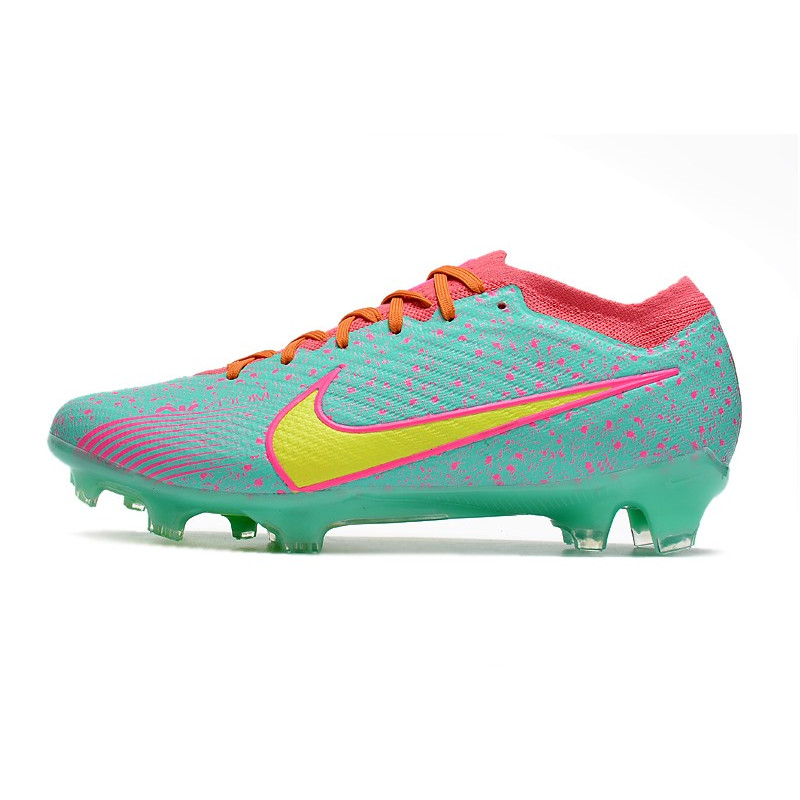 Nike Zoom Mercurial Vapor XV Elite FG Skor Blå Gul Rosa för Herr 4 Billiga Fotbollsskor Nike Zoom Mercurial Vapor XV Elite FG Skor Blå Gul Rosa 4
