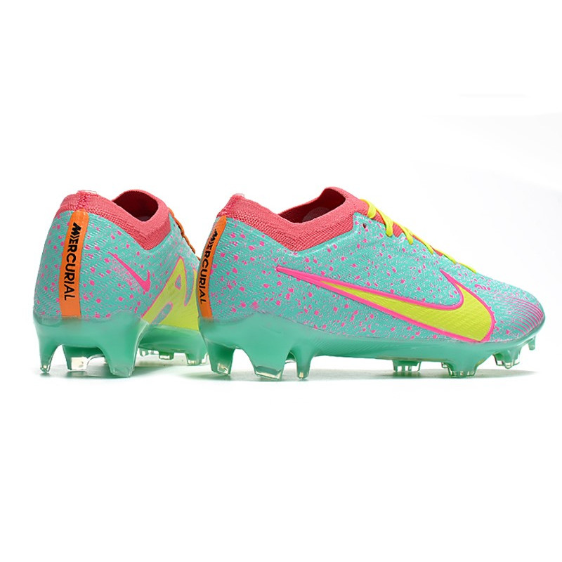 Nike Zoom Mercurial Vapor XV Elite FG Skor Blå Gul Rosa för Herr 6 Billiga Fotbollsskor Nike Zoom Mercurial Vapor XV Elite FG Skor Blå Gul Rosa 6