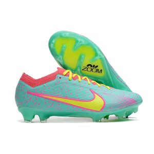 Nike Zoom Mercurial Vapor XV Elite FG Skor Blå Gul Rosa för Herr Billiga Fotbollsskor Nike Zoom Mercurial Vapor XV Elite FG Skor Blå Gul Rosa