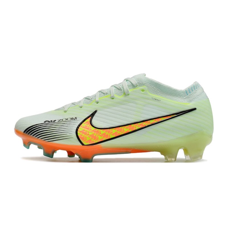 Nike Zoom Mercurial Vapor XV Elite FG Skor Grön Orange för Herr 4 Billiga Fotbollsskor Nike Zoom Mercurial Vapor XV Elite FG Skor Grön Orange 4
