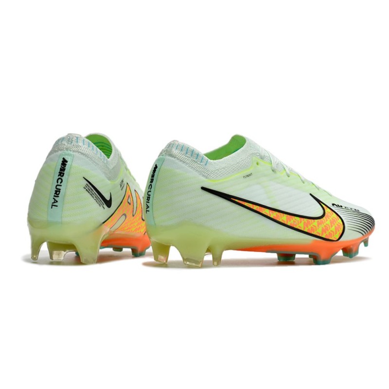 Nike Zoom Mercurial Vapor XV Elite FG Skor Grön Orange för Herr 6 Billiga Fotbollsskor Nike Zoom Mercurial Vapor XV Elite FG Skor Grön Orange 6