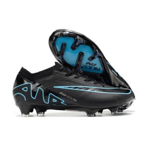 Nike Zoom Mercurial Vapor XV Elite FG Svart Blå för Herr Billiga Fotbollsskor Nike Zoom Mercurial Vapor XV Elite FG Svart Blå