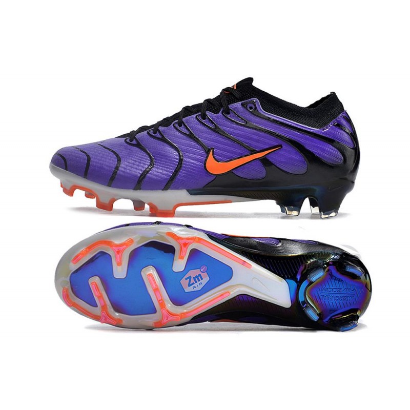Nike Zoom Mercurial Vapor XV Elite FG TN Lila Svart för Herr 5 Billiga Fotbollsskor Nike Zoom Mercurial Vapor XV Elite FG TN Lila Svart 5