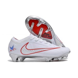 Nike Zoom Mercurial Vapor XV Elite FG Vit Röd för Herr Billiga Fotbollsskor Nike Zoom Mercurial Vapor XV Elite FG Vit Röd