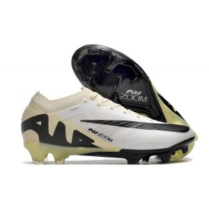 Nike Zoom Mercurial Vapor XV Elite FG Vit Svart för Herr Billiga Fotbollsskor Nike Zoom Mercurial Vapor XV Elite FG Vit Svart