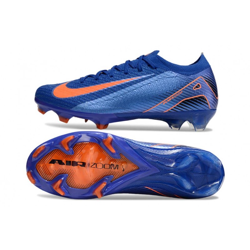 Nike Zoom Mercurial Vapor XVI Elite FG Blå Orange för Herr 5 Billiga Fotbollsskor Nike Zoom Mercurial Vapor XVI Elite FG Blå Orange 5