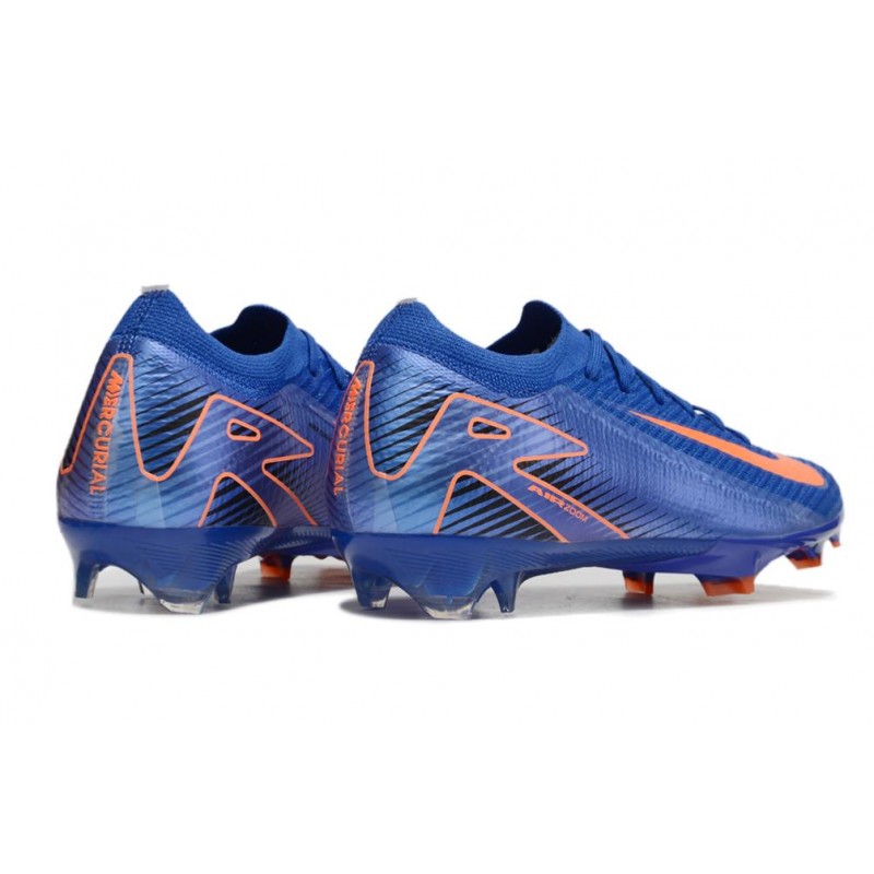 Nike Zoom Mercurial Vapor XVI Elite FG Blå Orange för Herr 6 Billiga Fotbollsskor Nike Zoom Mercurial Vapor XVI Elite FG Blå Orange 6