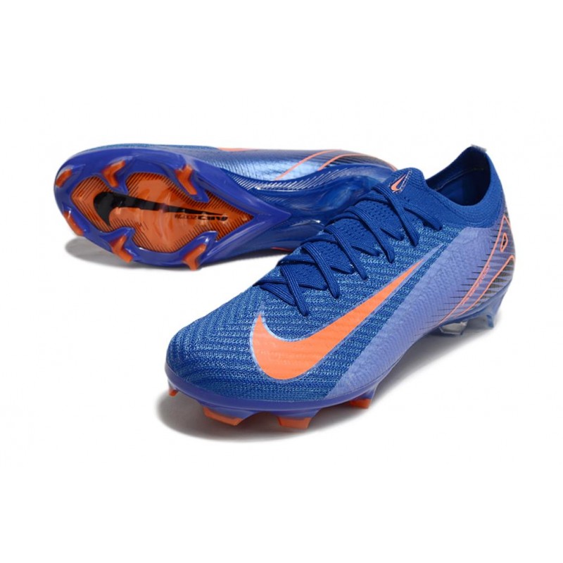 Nike Zoom Mercurial Vapor XVI Elite FG Blå Orange för Herr 7 Billiga Fotbollsskor Nike Zoom Mercurial Vapor XVI Elite FG Blå Orange 7