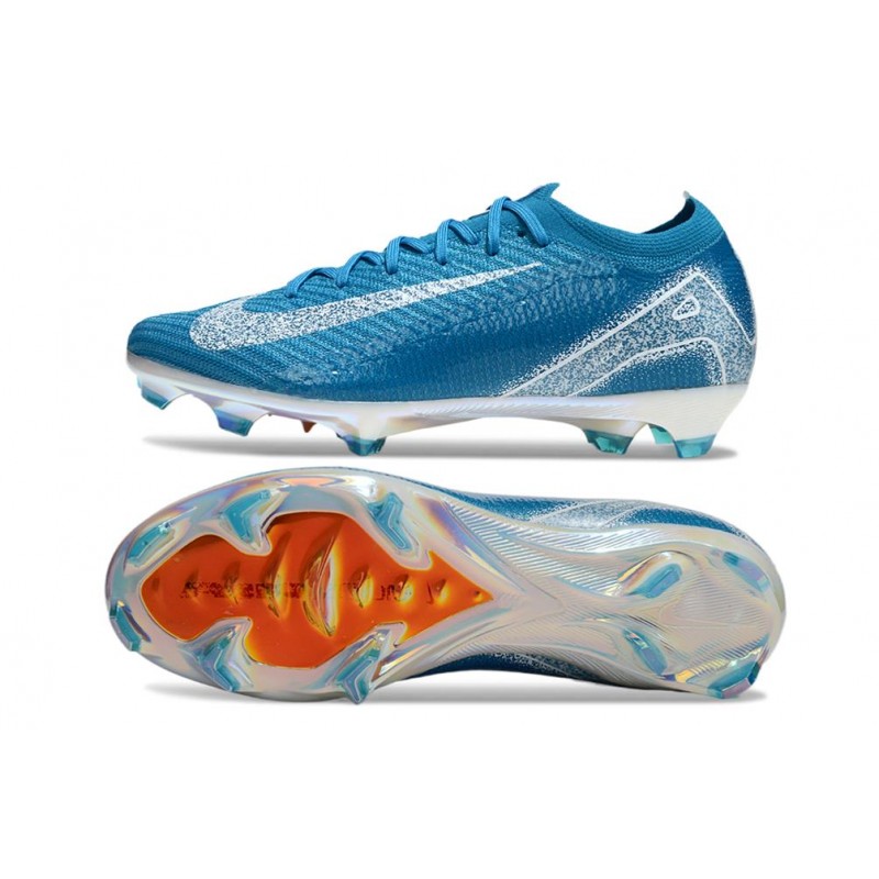 Nike Zoom Mercurial Vapor XVI Elite FG Blå Vit för Herr 5 Billiga Fotbollsskor Nike Zoom Mercurial Vapor XVI Elite FG Blå Vit 5